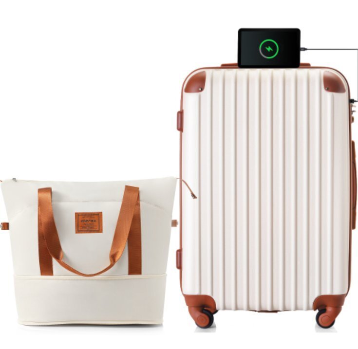 スーツケース Mサイズ USB充電ポート付き ドリンクホルダー付き キャリーバッグ キャリーケース 4日 7日 中型 TSAロック搭載拍卖