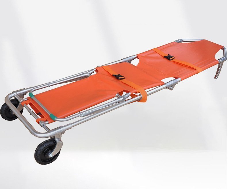 救助用アルミ合金製担架救命緊急折りたたみ式担架事故救助用担架軽快携帯折りたたみ式担架拍卖