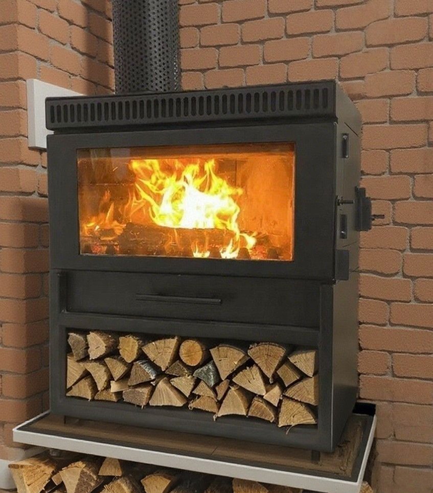 新モデルの真火燃木暖炉薪家庭用暖房リビングスチーム壁掛け暖房炉です拍卖