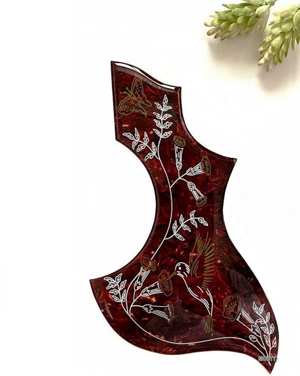 Gibson ギブソン ハミングバードタイプ ハチドリデザイン ピックガード 中厚 べっ甲柄タイプ Hummingbird エレアコ アコギ用拍卖
