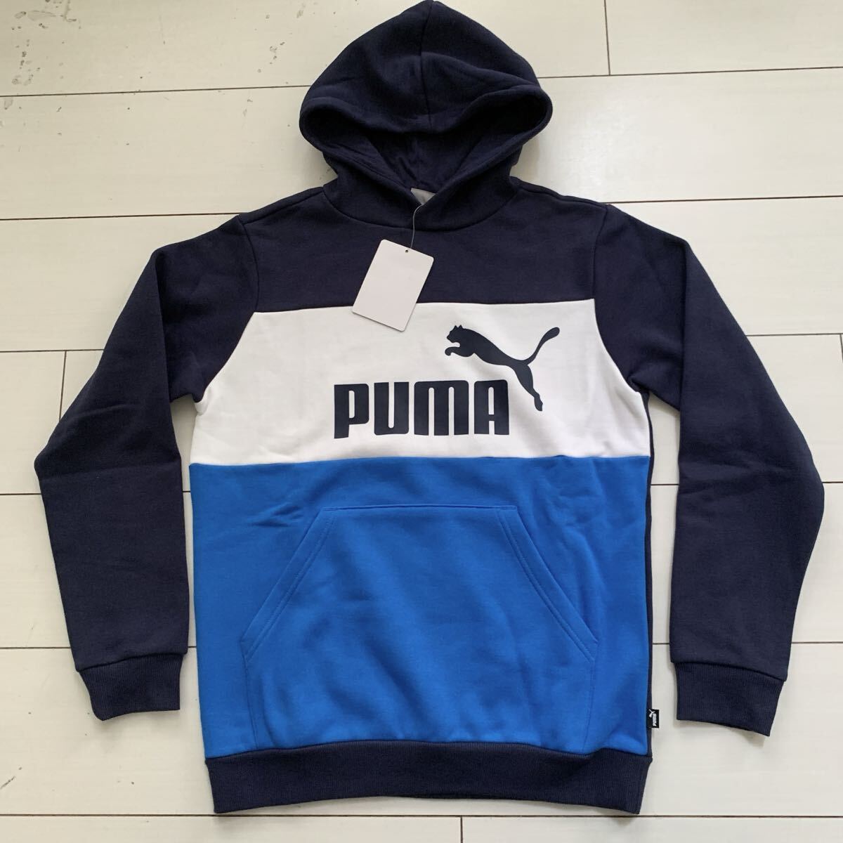 新品プーマPUMA☆Essentials裏起毛スウェットフーディーフー【160】拍卖
