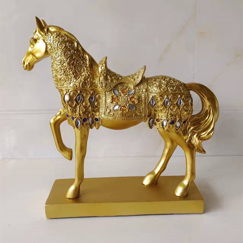 OHJ0107★新入荷2色選択可アンティーク 馬置物レトロ インテリア馬オブジェ 工芸品 北欧 雑貨 コレクション リビング オフィス 装飾ゴール拍卖