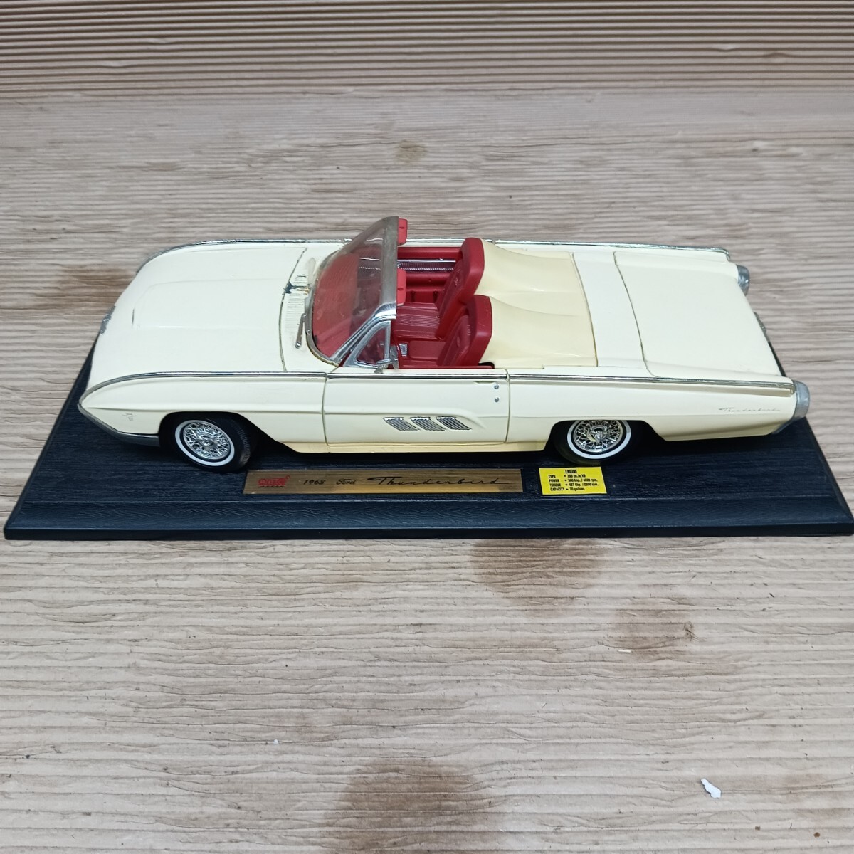 ◇アンソン Anson 1963年型フォード・サンダーバード ダイキャストモデルカー1/18 コンバーチブルタイプThunderbird ヴィンテージ(5)拍卖