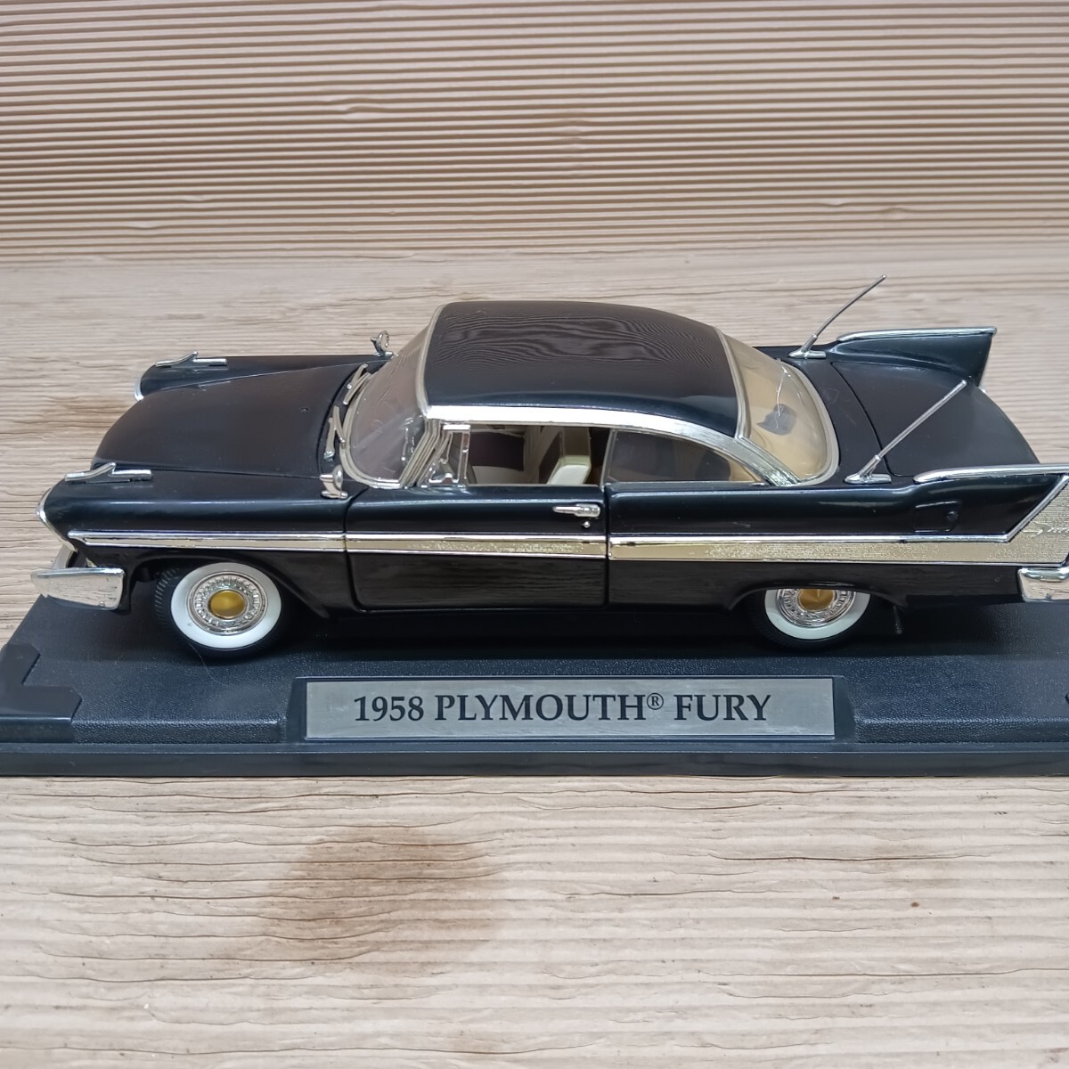 ◇ミニカー1958年型プリムス・フューリーミニカー ブラック1/18 アンティークミニカー ヴィンテージ ビンテージ (35)拍卖