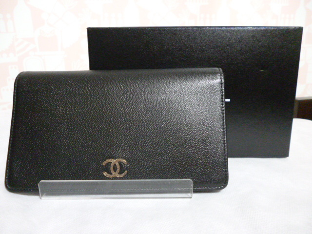 CHANEL シャネル 長財布 キャビアスキン拍卖