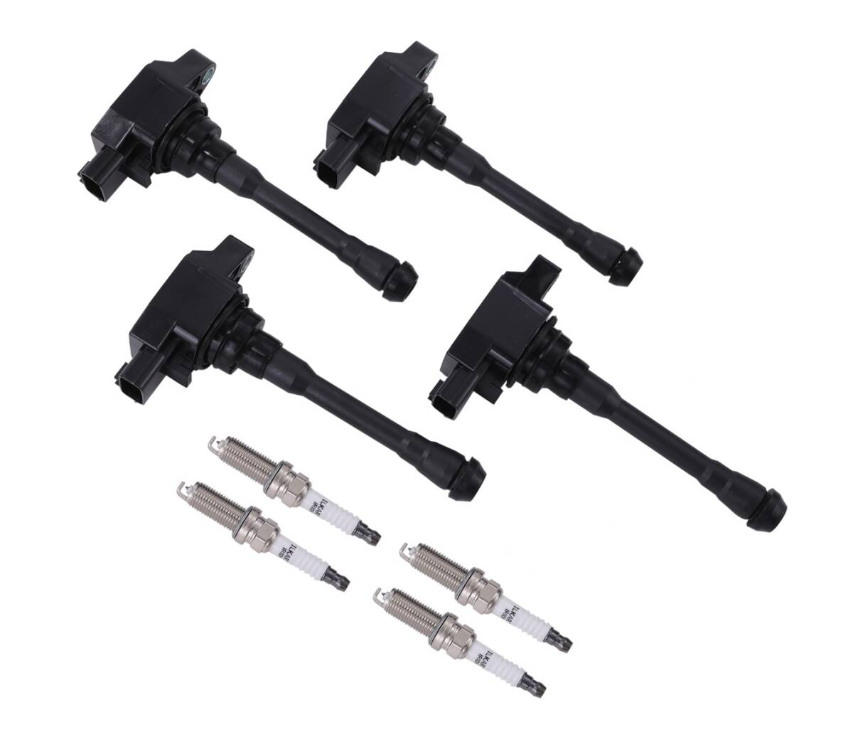 日産 用 イリジウム スパークプラグ & イグニッションコイル 4個セット プラグ 点火 セレナ C25 NC25 22401-ED815 22448-1KT0A 等 社外品拍卖