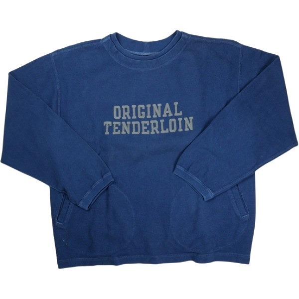 TENDERLOIN テンダーロイン MOSS STITCH SWEAT NAVY クルーネックスウェット 紺 Size 【L】 【中古品-良い】 20829640拍卖