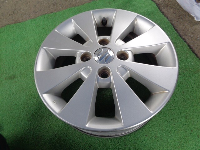 中古 スズキ ワゴンR MH23S 純正 14インチ 4.5J アルミホイール 1本 8本スポーク 43210-70K00拍卖