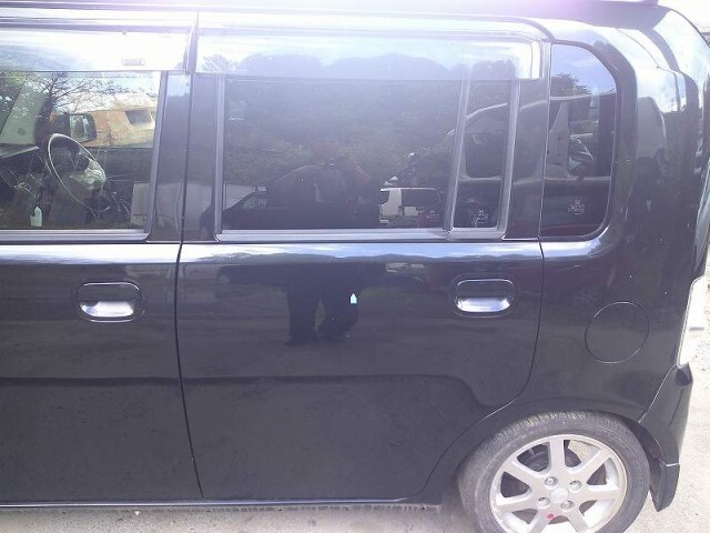 ムーヴコンテ カスタム DBA-L575S 左リアドア X07 ブラックマイカ(M)拍卖