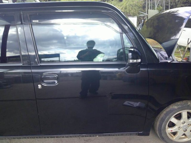 ムーヴコンテ カスタム DBA-L575S 右フロントドア 運転席 X07 ブラックマイカ(M)拍卖