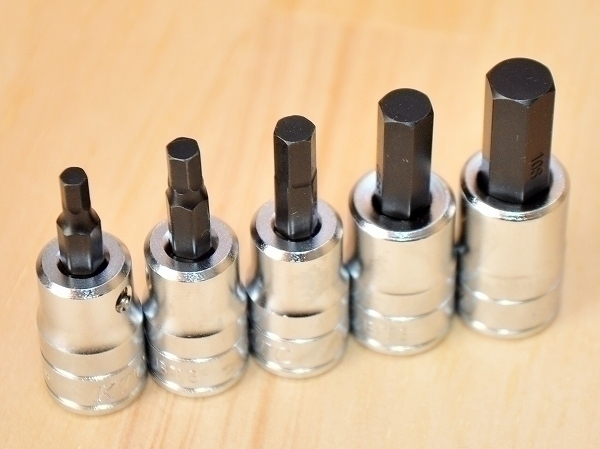 ▲KTC 9.5 BT3 ヘキサゴンビットソケット 5本 セット★★BT3-04S,05S,06S,08S,10S拍卖