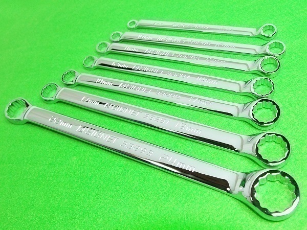 ★SIGNET シグネット メガネレンチ 7本 セット★8×10、10×12、11×13、12×14、14×17、17×19、22×24 mm♪拍卖
