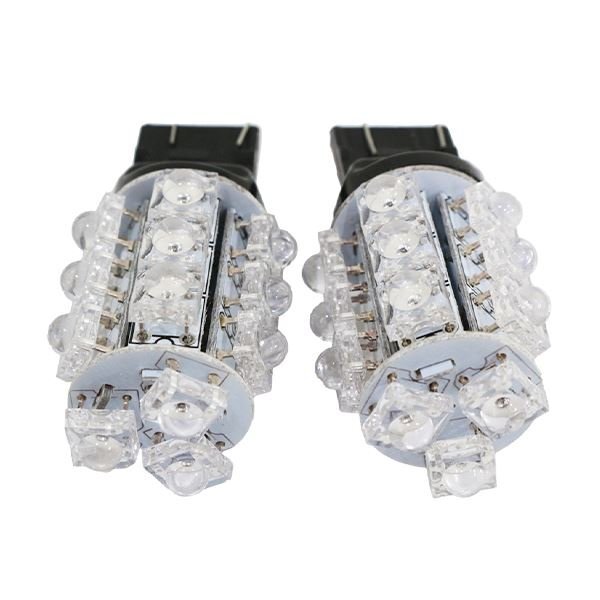 Б 【メール便】 高輝度 交換 LED バルブ T20 FLUX 18連 シングル テールランプ & バックランプ ウェッジ 2個 レッド/赤拍卖