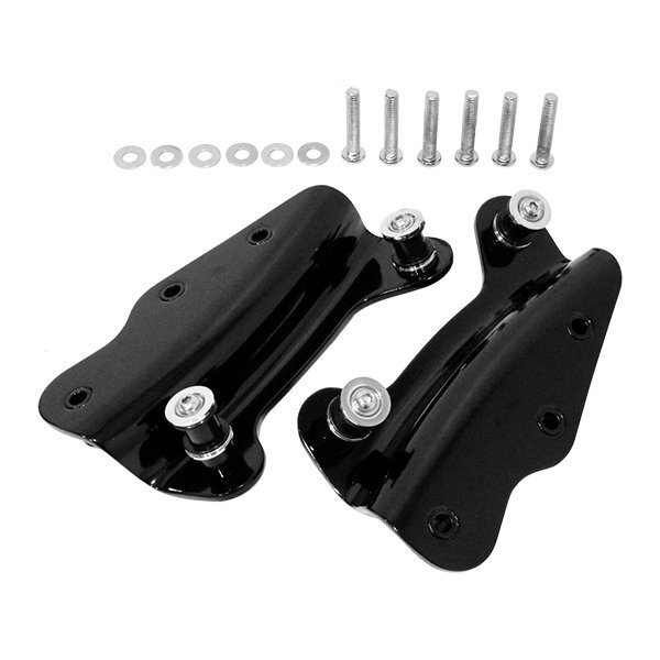 ю FLHR ロードキング 09-13 ツーリング 4ポイント デタッチャブル ドッキング ハードウェア キット グロスブラック 社外品 54205-09拍卖