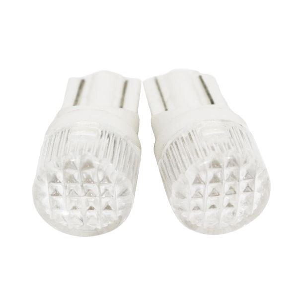 Б 【メール便】 ダイヤ LED バルブ T10 SMD 3chip 12V シングル ランプ ナンバー灯 ポジション ルーム ウェッジ T13 T16 2個 レッド/赤拍卖