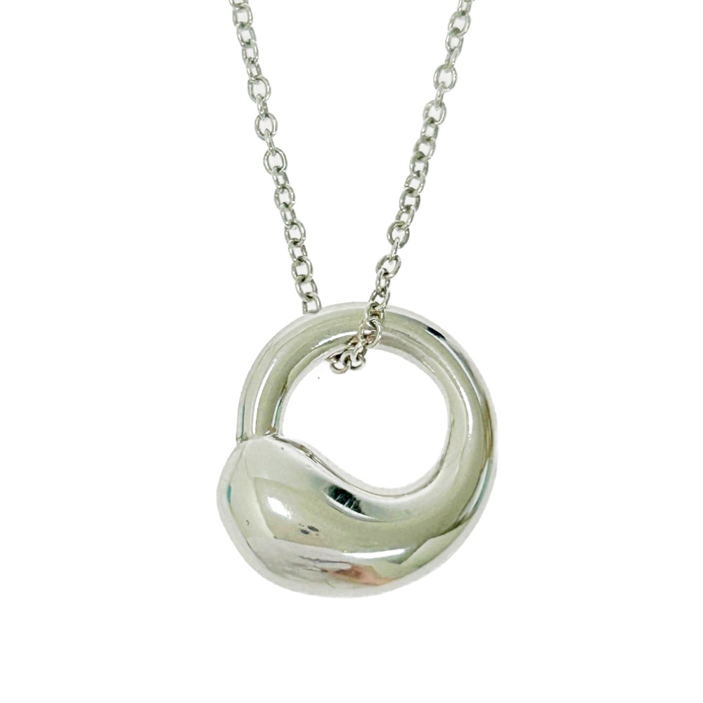 【箱付き】 TIFFANY&Co. ティファニー シルバー エターナルサークル ネックレス 3.2g 925刻印 472559 ネックレス拍卖