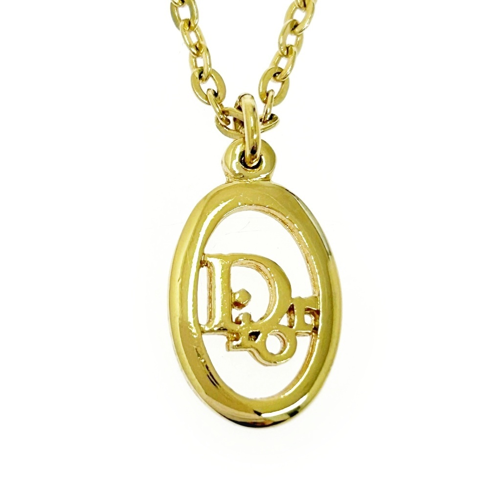 Christian Dior クリスチャンディオール GP Diorロゴ オーバル ネックレス ゴールド 504879 ネックレス拍卖