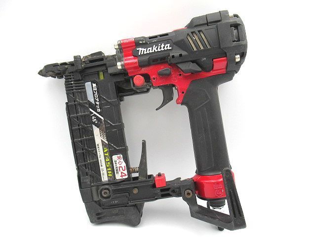 ☆makita マキタ 高圧フロアタッカ MA線専用 AT451H 赤 レッド×ブラック 本体のみ フロア用釘打機 中古 動作未確認 現状品 工具 DIY☆拍卖