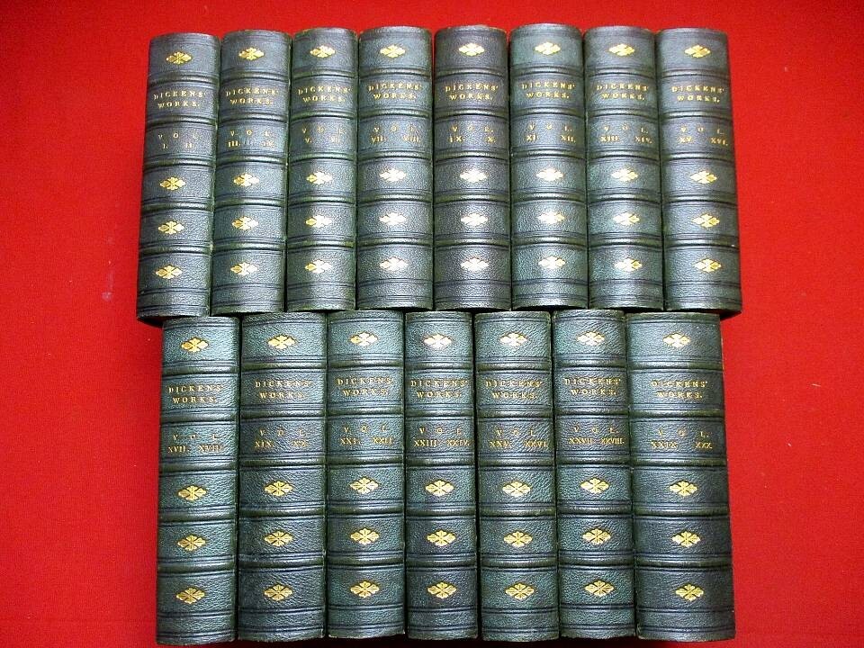 c779●1880年 チャールズ・ディケンズ全集15冊揃 The Works of Charles Dickens 洋書古書拍卖