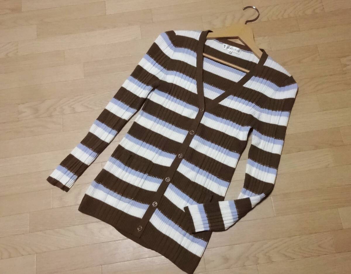 オンワード樫山♪【KUMIKYOKU】長袖ウールカーディガン2M★組曲★新品同様♪拍卖