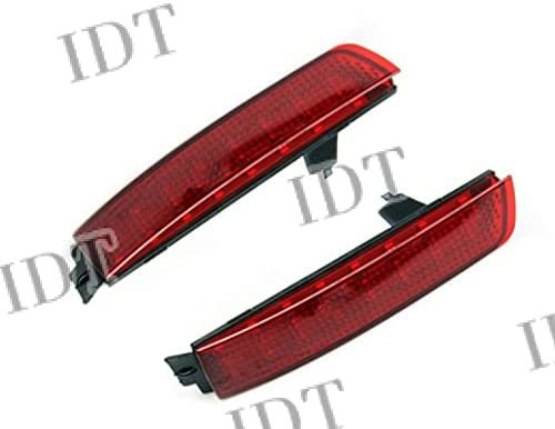 IDT ミニウエス付 日産 キックス 赤 LED リフレクター ランプ リア 反射板 テール 点灯 ライト リヤフォグ 左右セット KICKS (レッド)拍卖