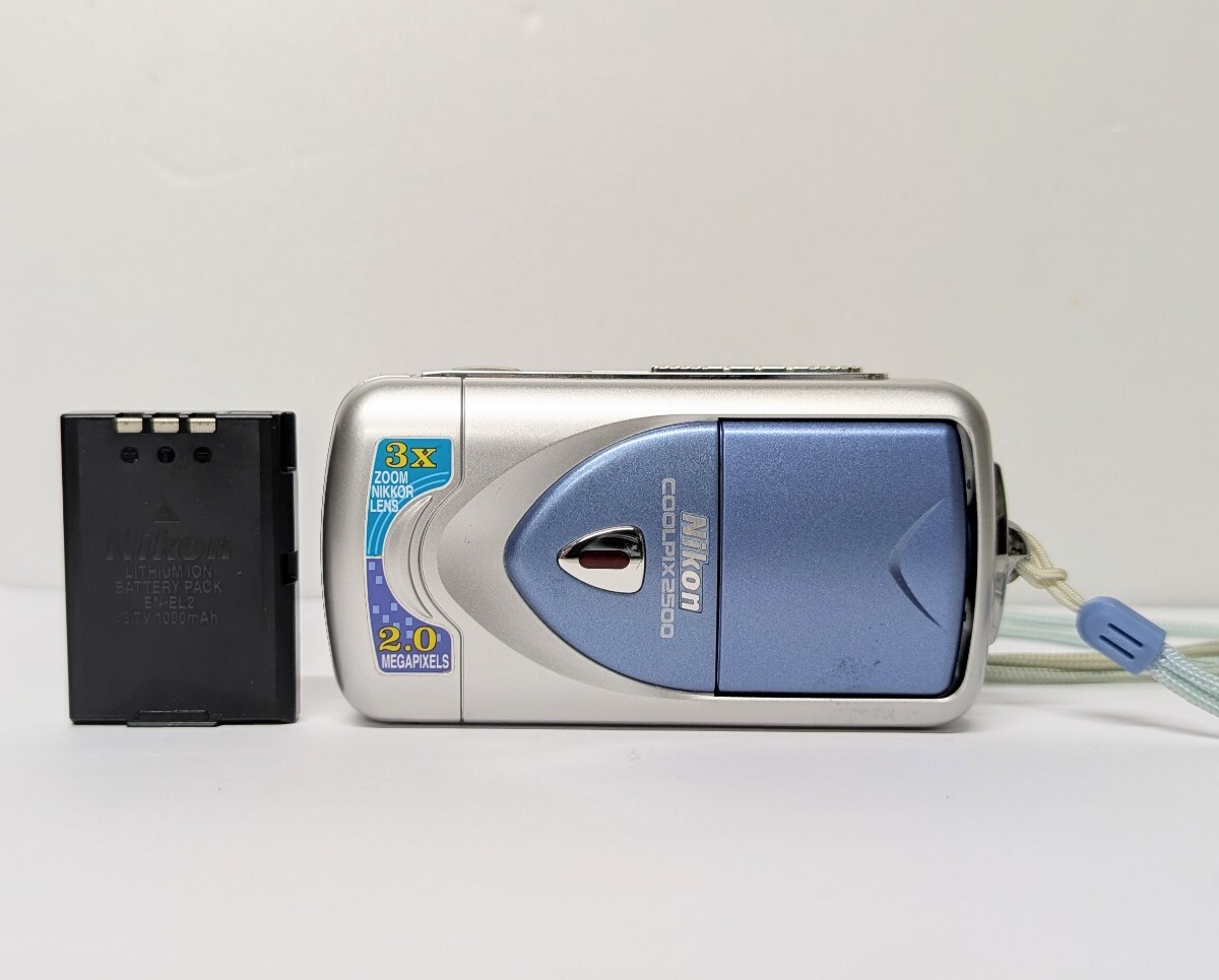 ☆稼働品☆Nikon COOLPIX 2500/ニコン クールピクス 2500 バッテリー2個付き 充電器無し コンパクトデジタルカメラ拍卖