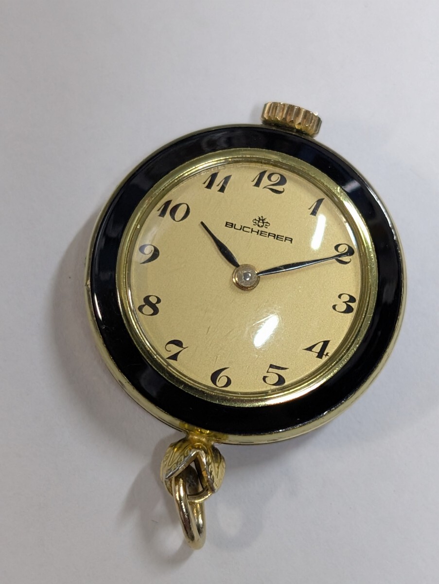☆稼働品☆BUCHERER/ブッフェラー 手巻き 懐中時計 ペンダント時計拍卖