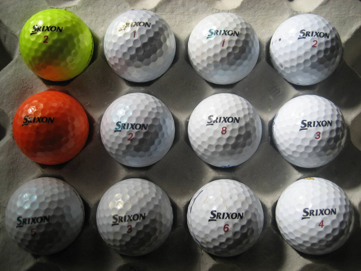 中古品 ロストボ-ル ダンロップ スリクソン DUNLOP SRIXON Z-STAR XV カラー混合 12個拍卖