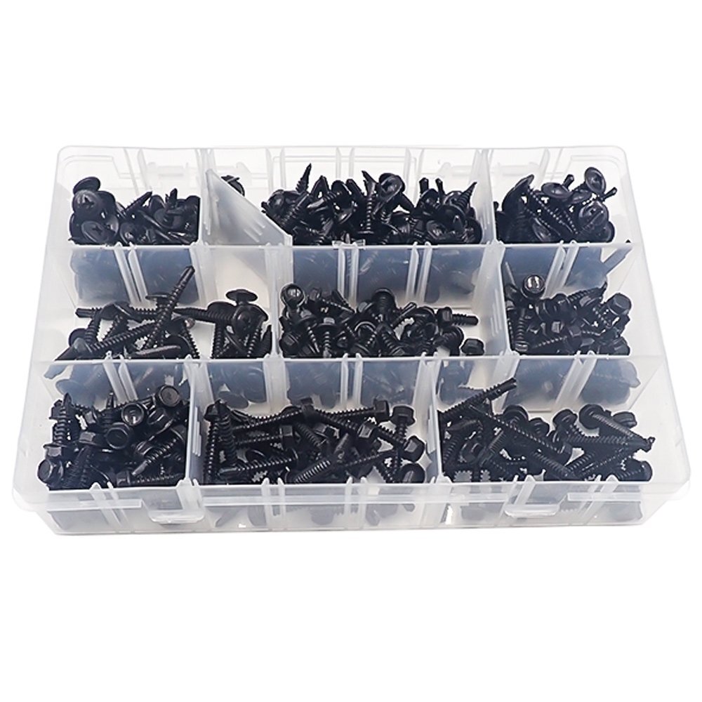 ステンレス鋼 ねじ 370個セット #8-10 工具 金具 ボルト ネジ DIY SUS410 送料無料拍卖