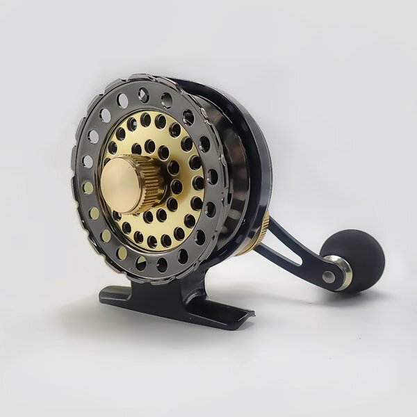 右巻き 2.6:1 カセ釣り イカダリール チヌ 落とし込み アルミマシンカット 6+1BB 筏リール ヘチ釣り 片軸リール タイコリール 釣り具拍卖