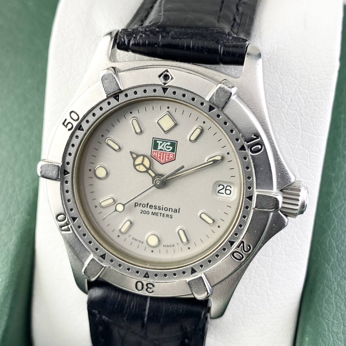 【1円〜】TAG HEUER タグ ホイヤー 腕時計 メンズ 962.213 シルバー系文字盤 プロフェッショナル 200m デイト 可動品拍卖