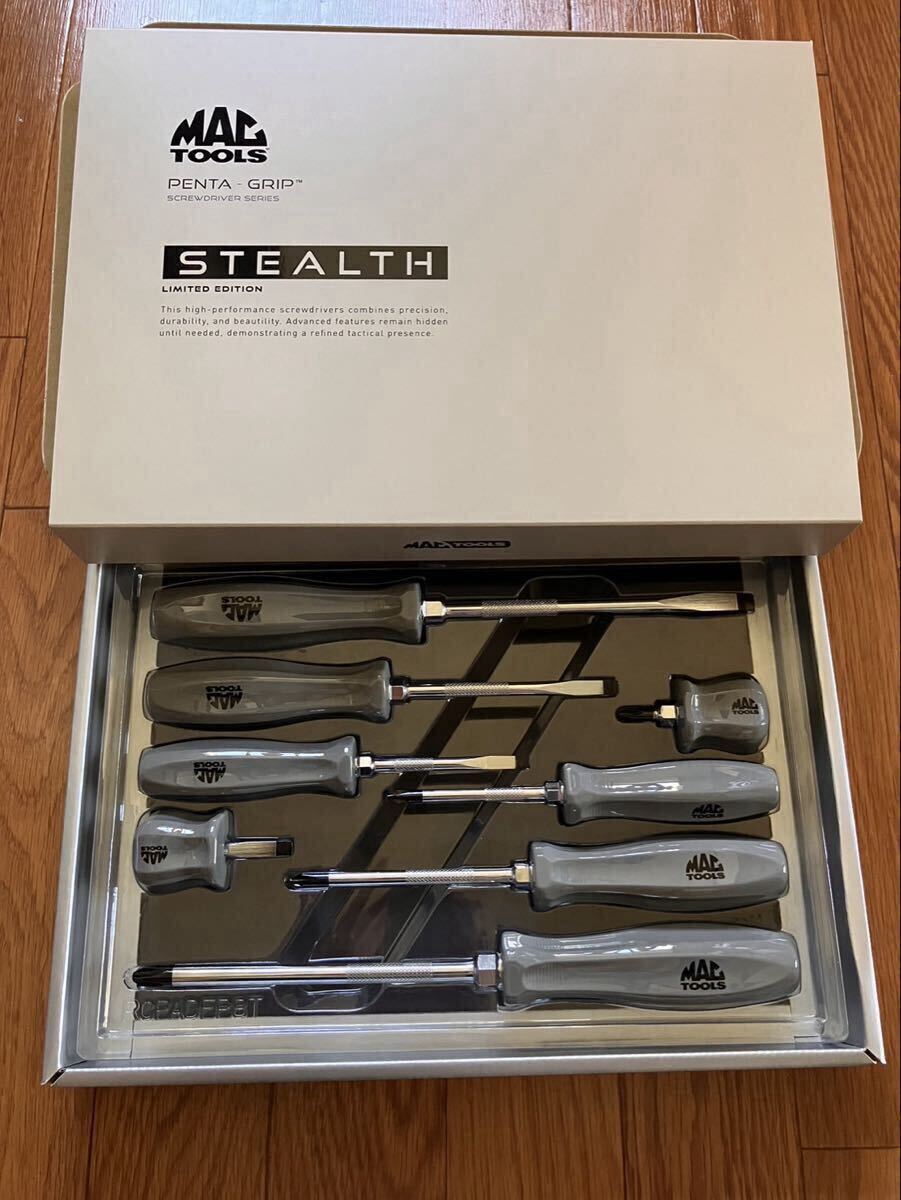 即納 新品未使用品 定価以下!マックツールズ MACTOOLS ペンタグリップドライバー8本 STEALTH DFP85TLC25 2025年限定品 snapon スナップオン拍卖