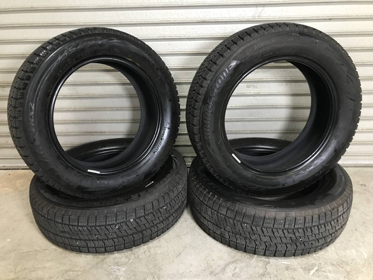 【185/60R15】バリ山21年製ブリヂストン ブリザックVRX2 スタッドレスタイヤ 4本拍卖