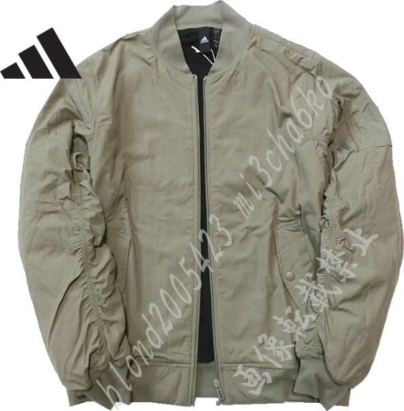 ■新品【adidas】アディダス GOLFに最適 化繊中綿&裏フリース起毛保温 フルジップジャケット■セピア/2XL(3L)拍卖