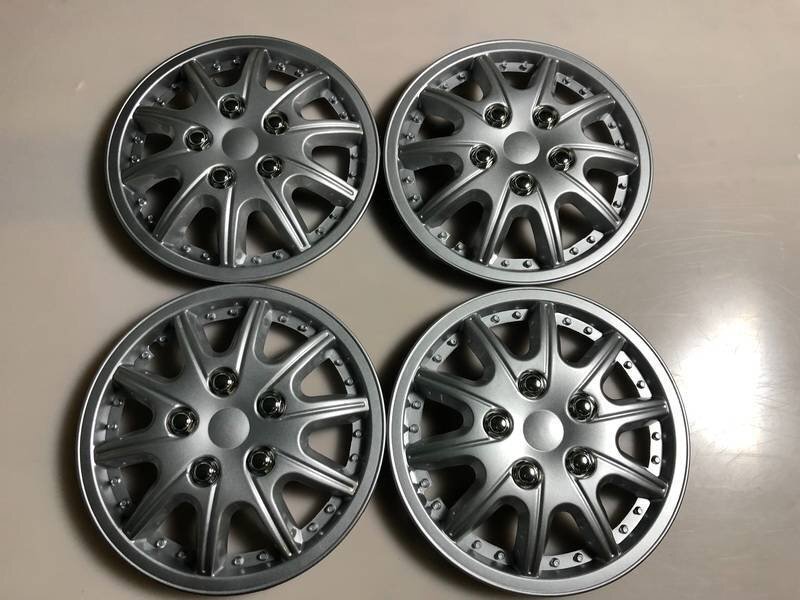 ホイールカバー 12インチ 4枚 1ヶ月保証付き 日産 パオ (シルバー) メッシュタイプ ホイールキャップ セット ホイール 即納拍卖