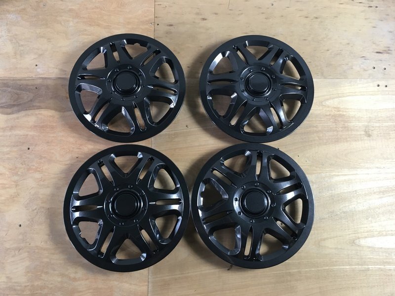 ホンダ アクティ (ダークガンメタ) 12インチ スポークタイプ ホイールカバー 4枚 1ヶ月保証付 ホイールキャップ 即納 送料無料 沖縄不可拍卖