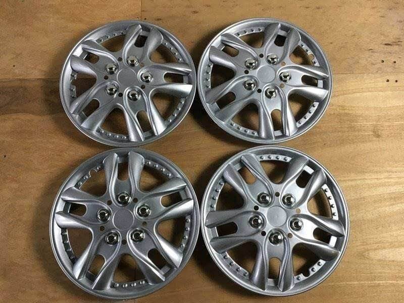 トヨタ サイノス (シルバー) 13インチ メッシュタイプ ホイールカバー 4枚 1ヶ月保証付 ホイールキャップ 即納 送料無料 沖縄不可拍卖