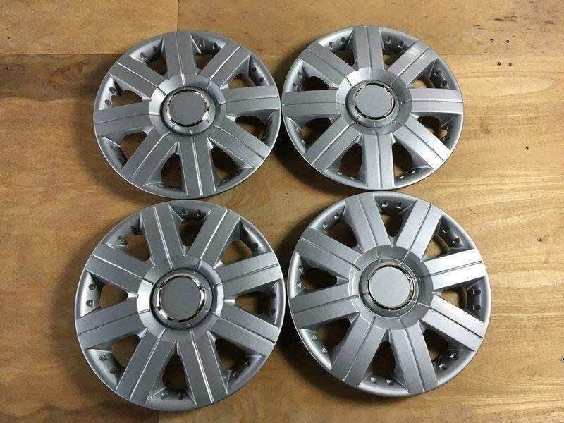 汎用品 (シルバー) 13インチ スポークタイプ ホイールカバー 4枚 1ヶ月保証付 ホイールキャップ 即納 送料無料 沖縄不可拍卖