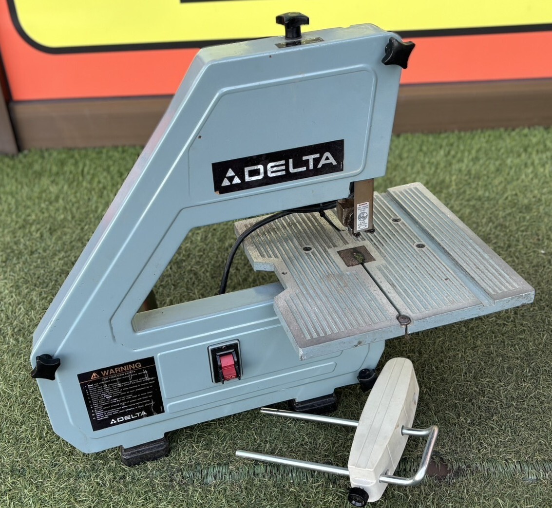静)動画有★ DELTA デルタ 木工 卓上バンドソー モデル 28-160 ※120V 60Hz 領収可 h1116-1-1.5b拍卖