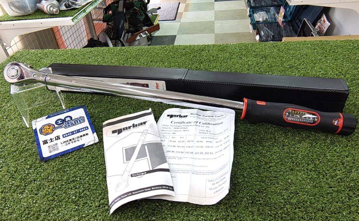 富)★ノーバー Norbar トルクレンチ TT300 60~300Nm 未校正 1/2 12.7sq ケース付 領収OK m1108-4拍卖