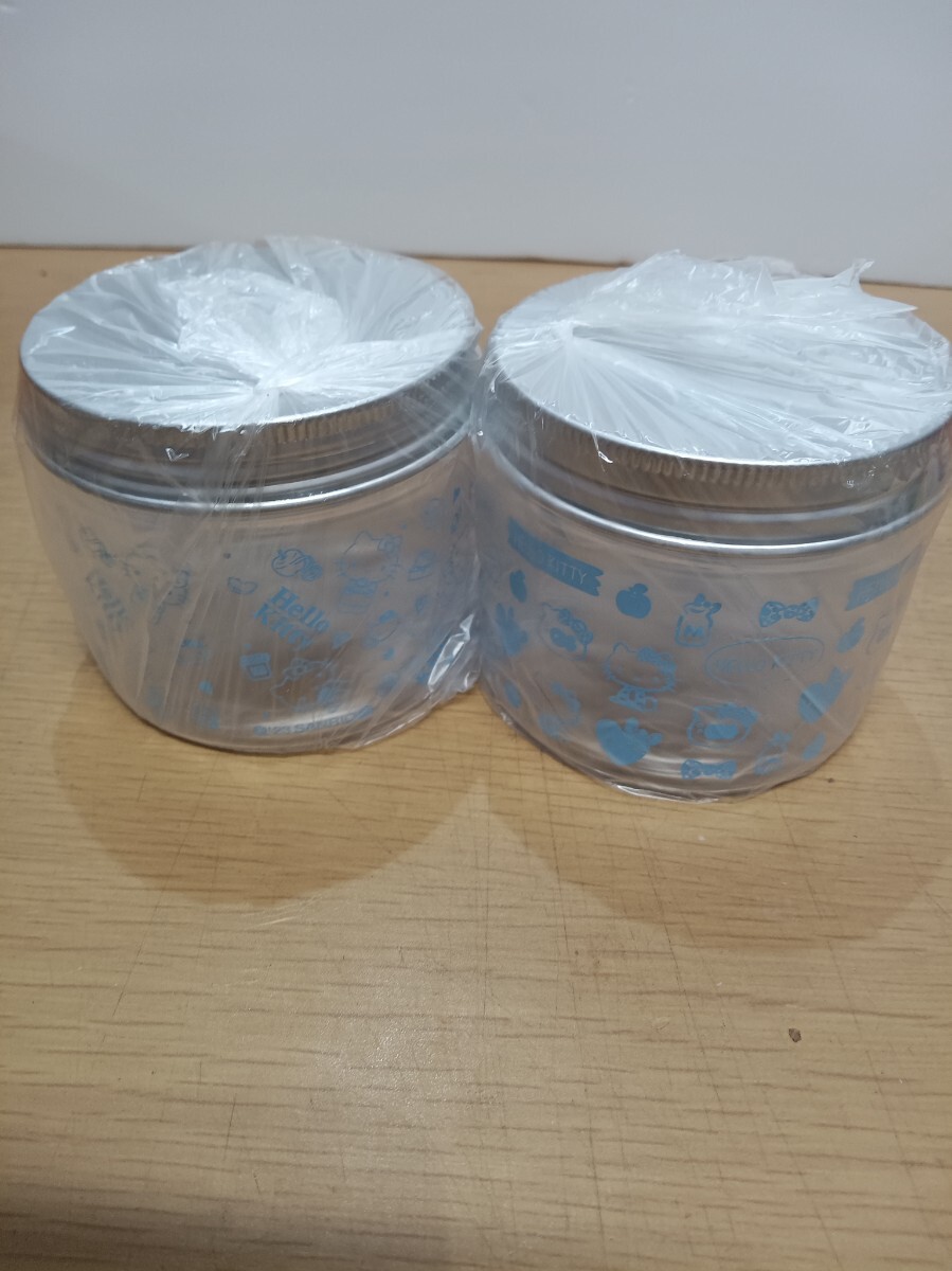 ハローキティー PET キャニスター 2個セット プラスチック ノベルティ 保存容器 蓋つき拍卖