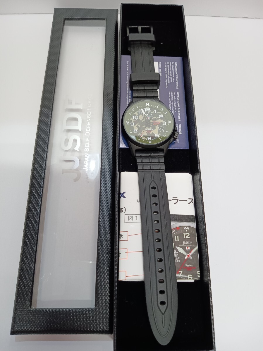 KENTEX JSDF 陸上自衛隊 カモフラ 迷彩柄 腕時計 稼働品 ケース入り 拍卖