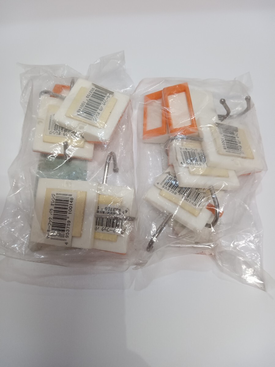 マーキーフック バラ オレンジ 10個セット 店舗用品 保管品 両面テープ フック拍卖