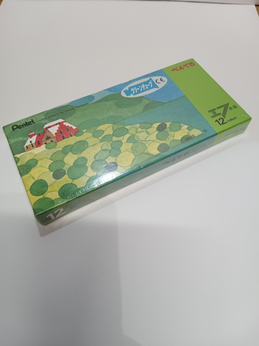 ぺんてる エフ水彩 絵の具 12色セット 未開封 長期保管品 ジャンク品として WF-12D 2123016 拍卖