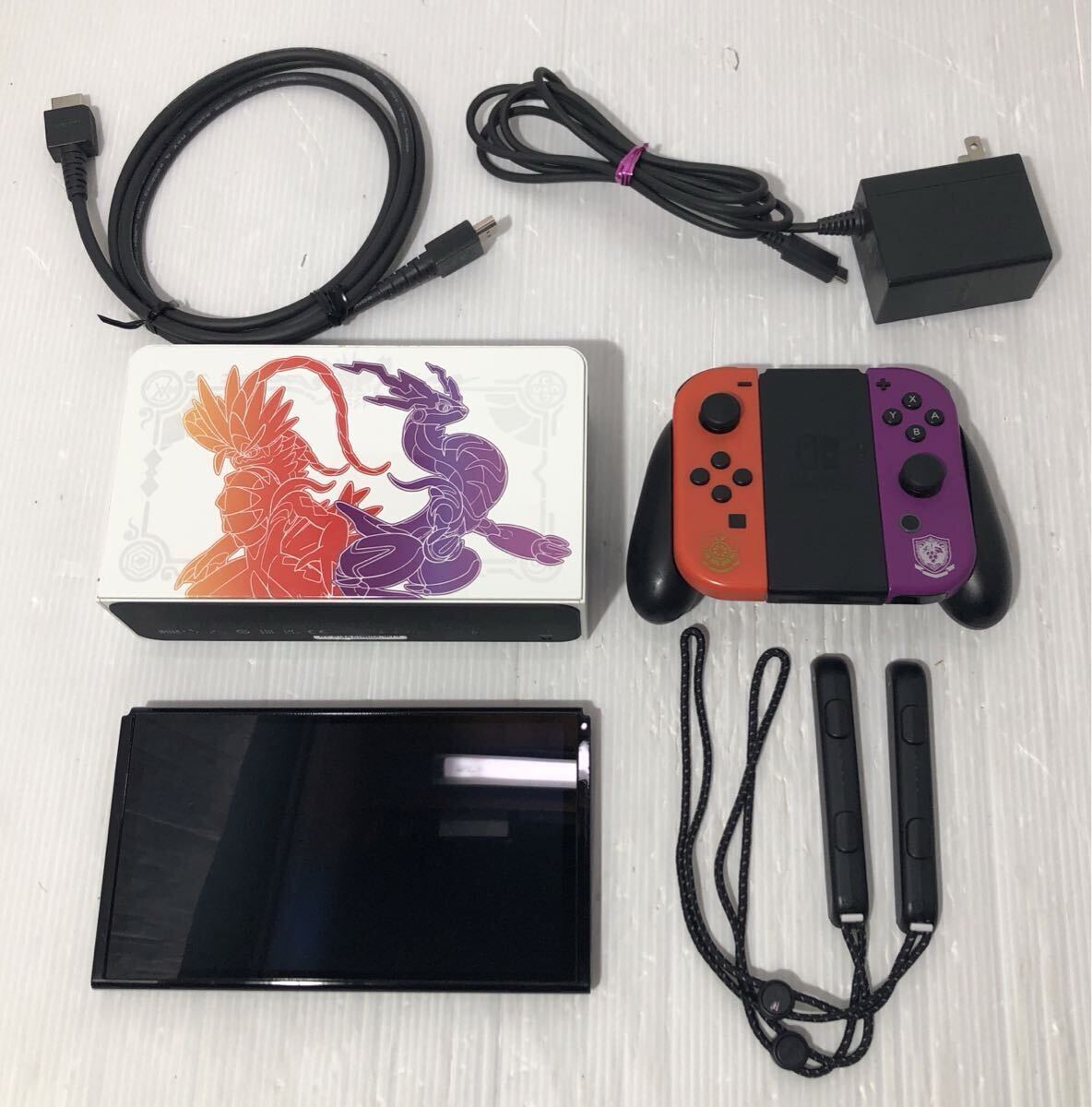 【動作良好・限定版】Nintendo Switch本体(有機ELモデル) スカーレット・バイオレットエディション 箱無し ニンテンドー 任天堂 ポケモン 拍卖