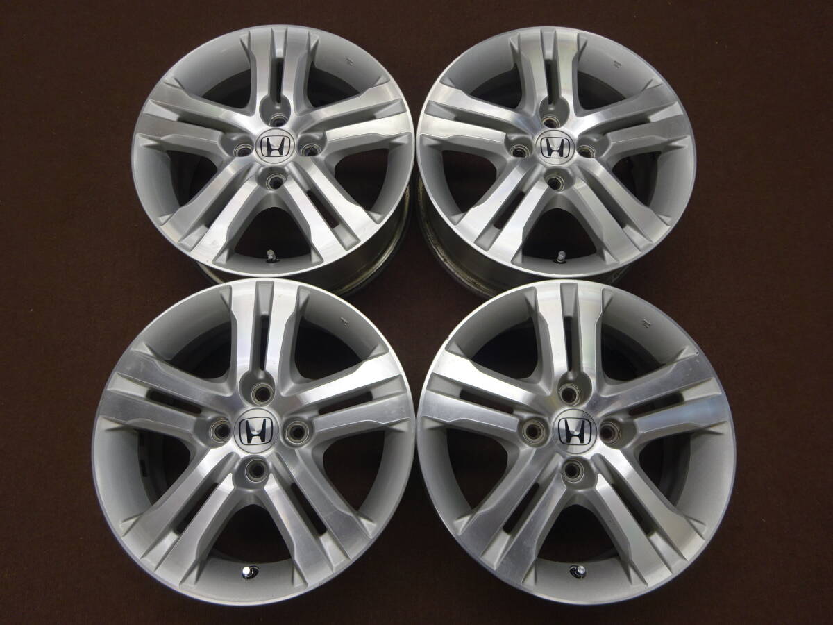 A-24 ホンダ 純正 15×6J ET50 PCD100 4H 4本 人気のデザイン HONDA フィット フリード エアウェイブ インサイト 等にも是非 !拍卖