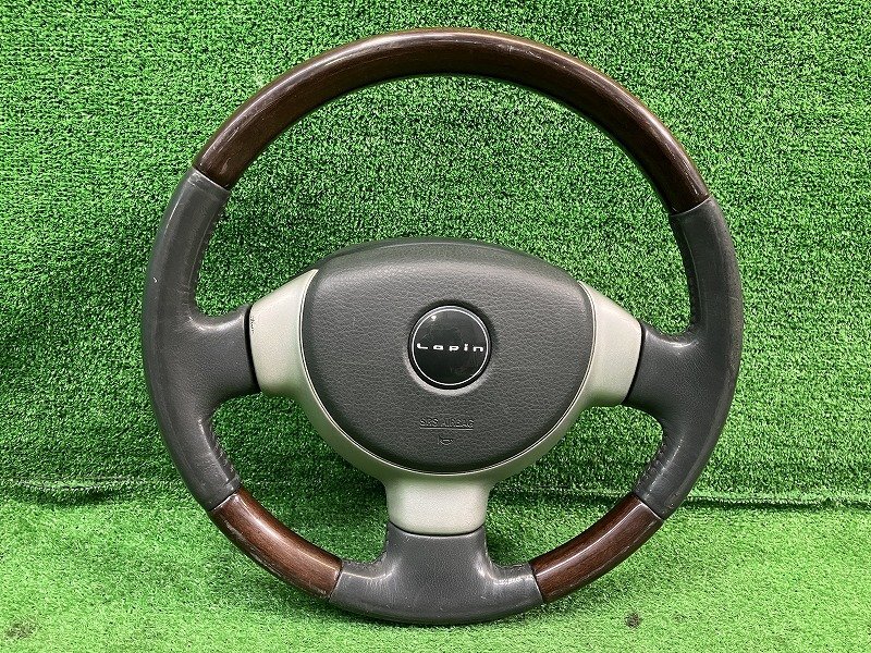 ☆ラパン HE21S ウッドステアリング ハンドル 現状品 小傷・線傷・劣化擦れ・汚れ・塗装欠け有り ※画像要確認 送料サイズ【B】拍卖