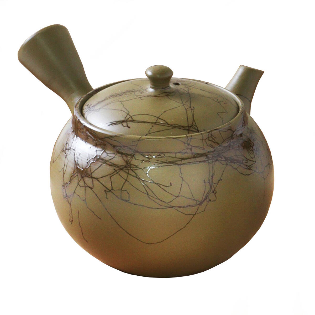 常滑焼! 白山 ☆緑泥藻掛急須☆ Y55 新品 茶器 お茶 煎茶 深蒸し ほうじ茶 ポット ギフト拍卖