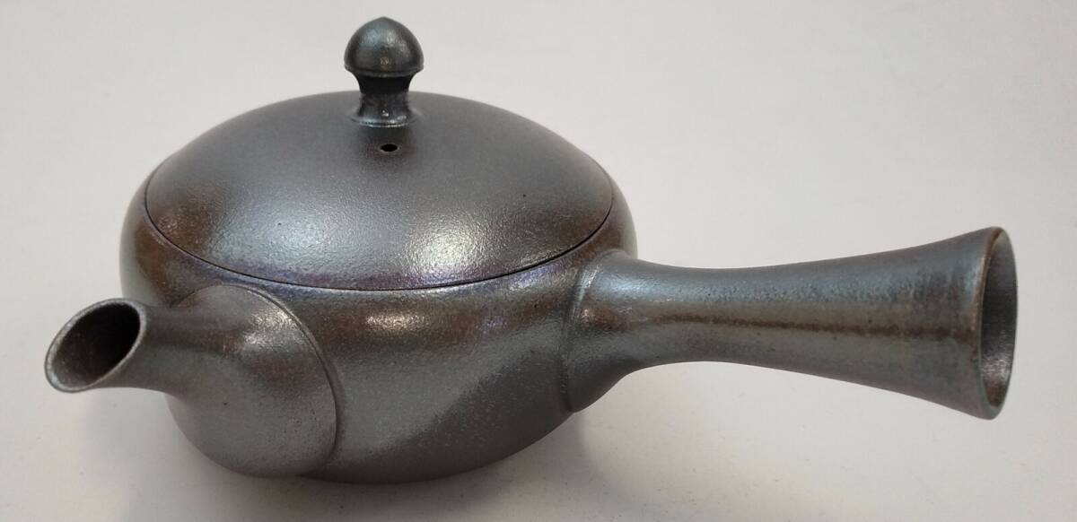 常滑焼! 澤田朋大 ☆煌めき平丸セラメッシュ急須☆ Y92 新品 茶器 お茶 煎茶 深蒸し ほうじ茶 ポット ギフト拍卖