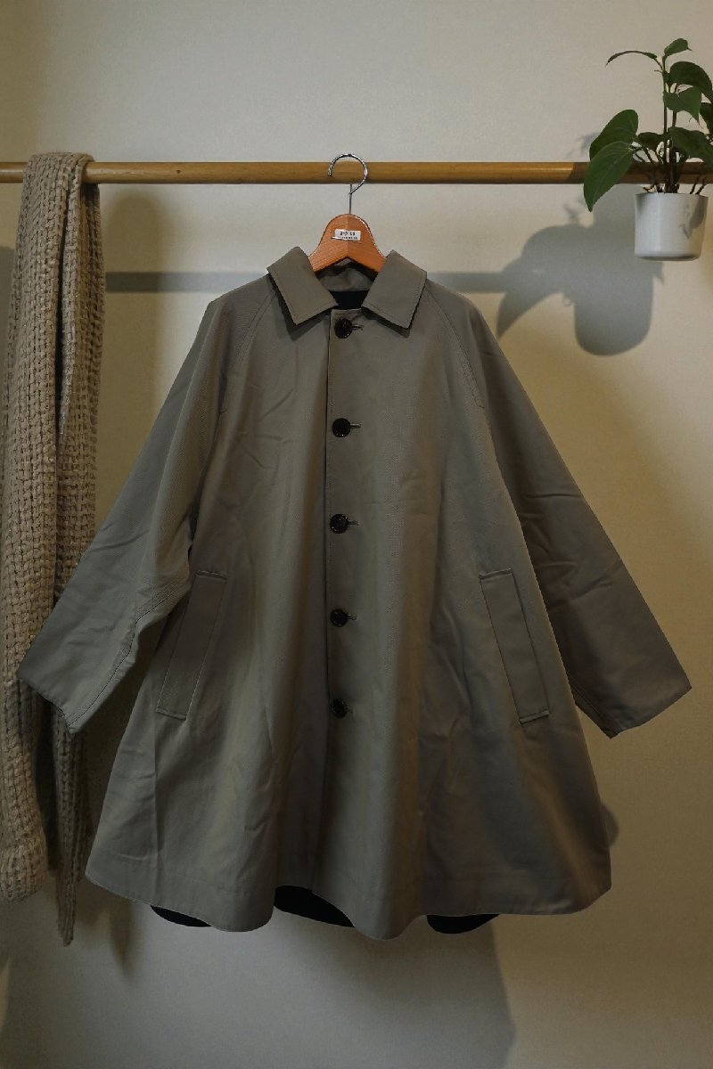 ★TICCA/ティッカ *リバーシブル Aライン ステンカラーコート//定価¥75.900* 古着のgplus広島 2511r1拍卖